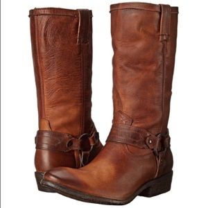 🌵 Frye Carson Harness Boots, size 10 women’s
